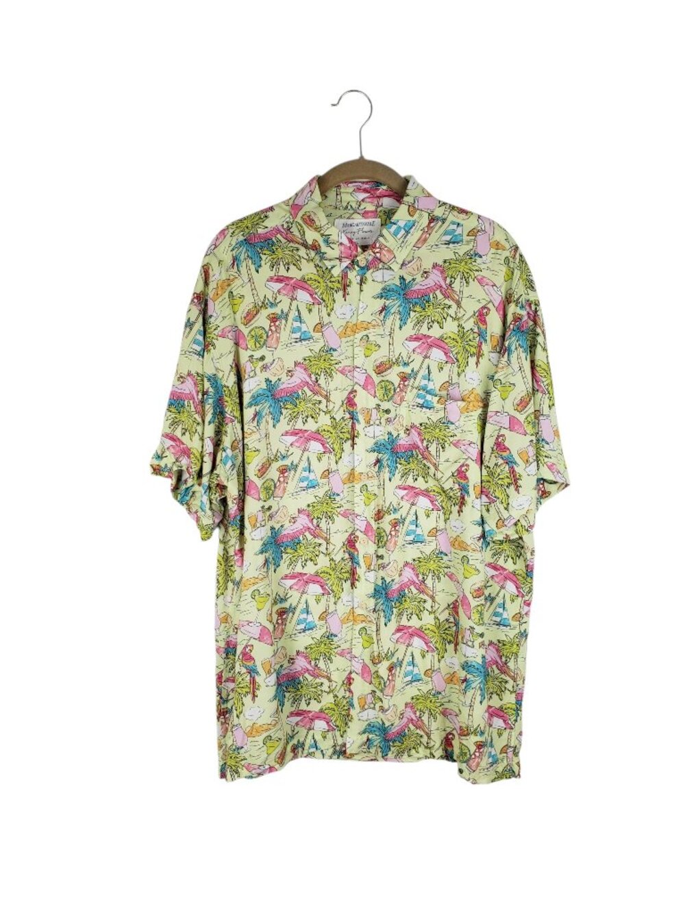 Margaritaville Kenny Flowers Welcome to Margaritaville Short Sleeve Shirt Men XL